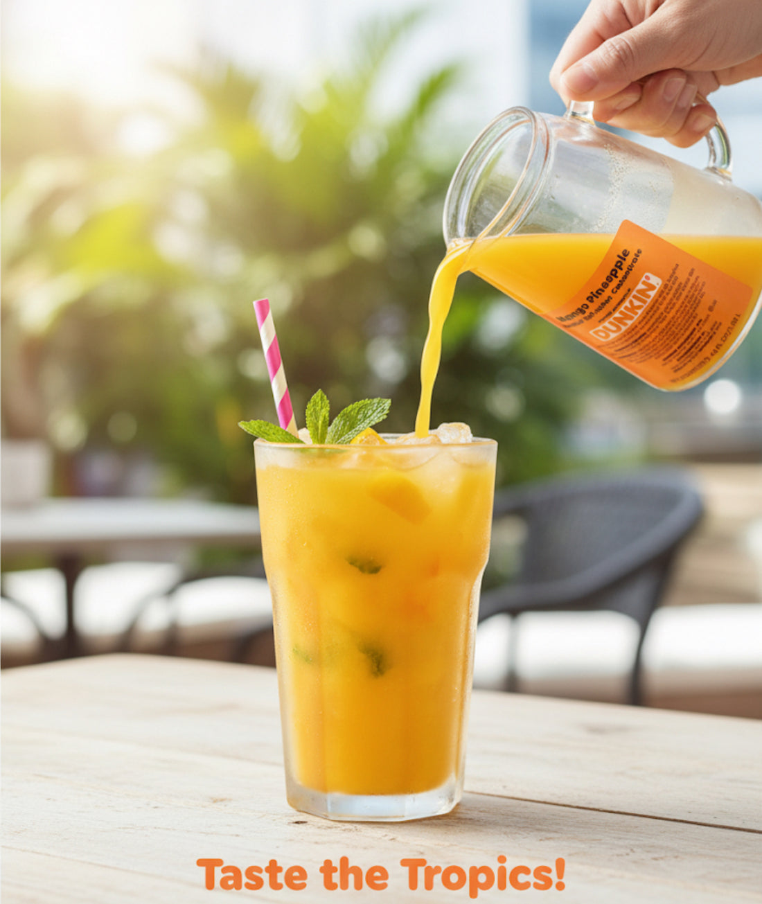 Mango Pineapple Dunkin' Refresher Concentrate!