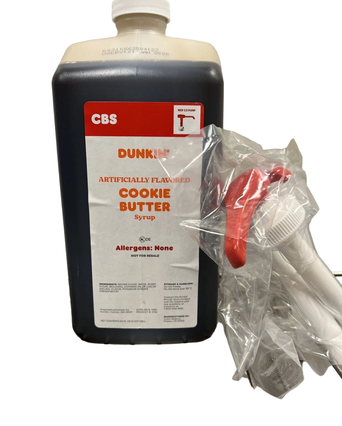 Dunkin Swirl Cookie Butter Syrup64 Oz with pump