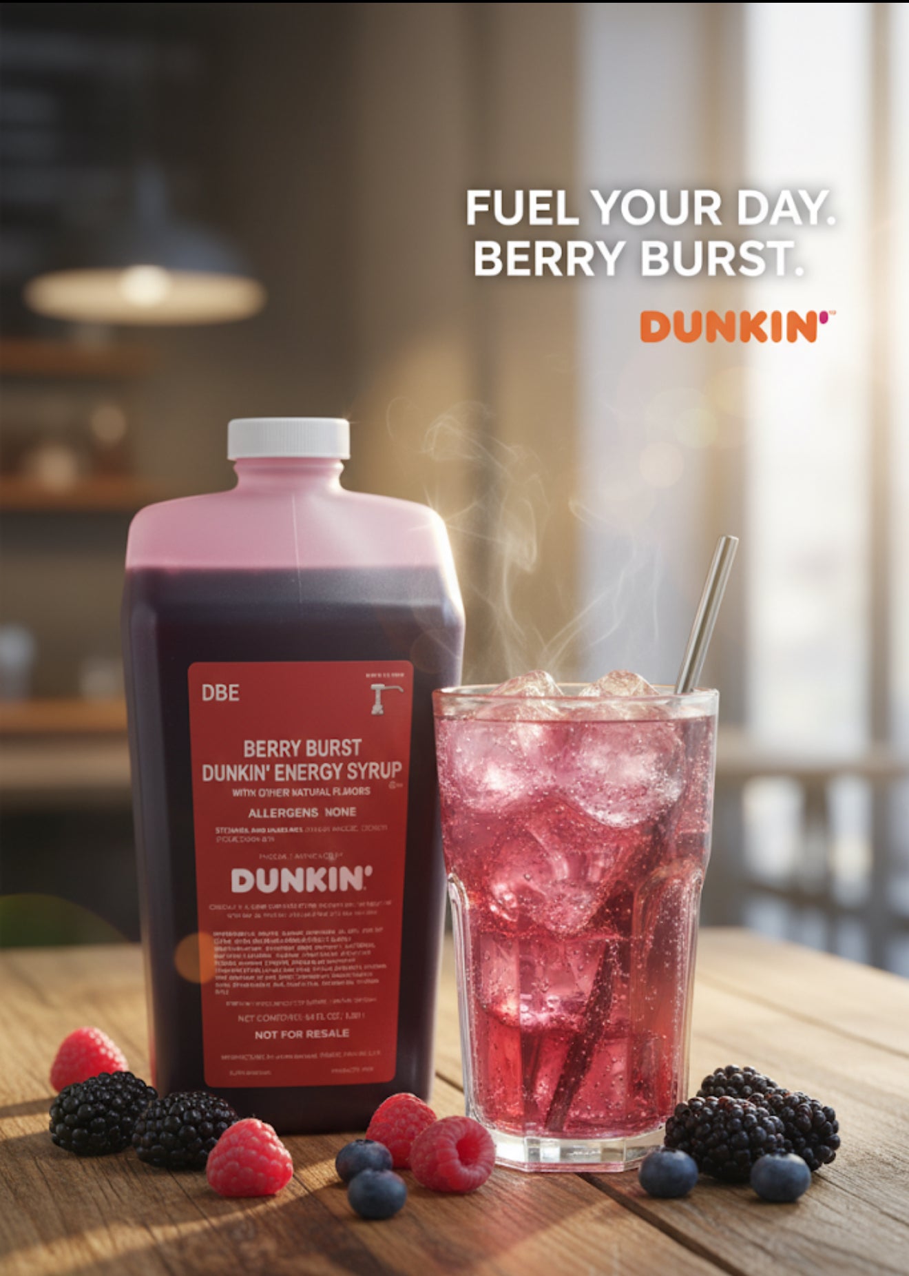 Berry Burst Energy in a 64 Oz Jug with Pump Brand New