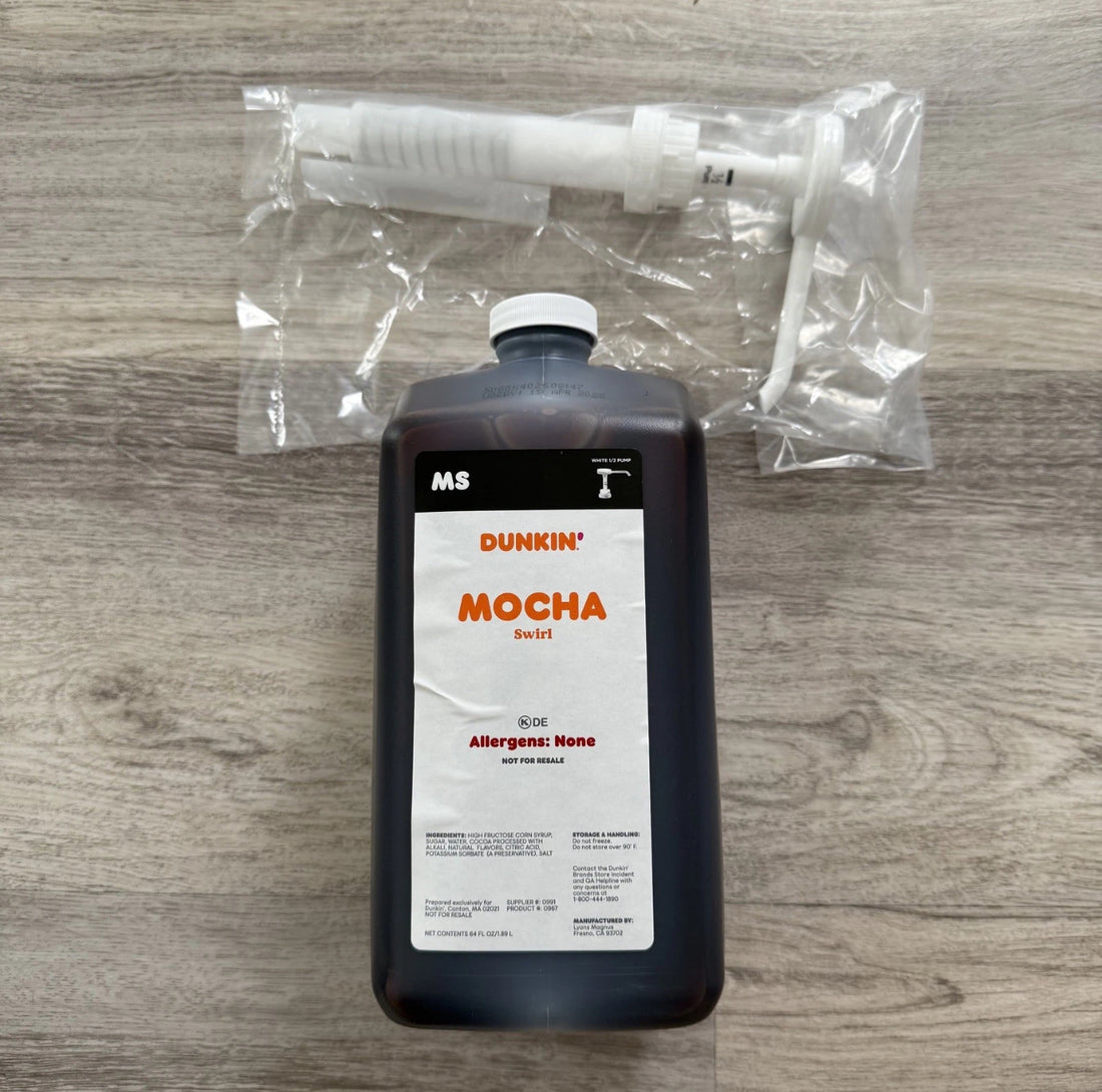 Dunkin Donuts Mocha Swirl 64 Oz Jug With Pump